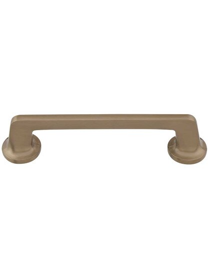 Northport Round Base Pull - 5 inch Center-to-Center in Brushed Bronze.